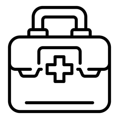 Tıbbi bavul simgesi, taslak biçimi