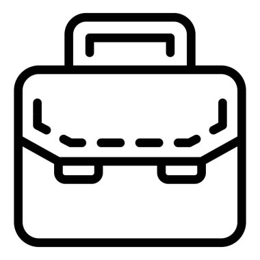 Avukat evrak çantası simgesi, taslak biçimi