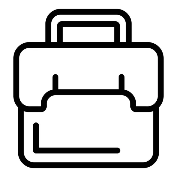 Піктограма ділової сумки, стиль контуру — стоковий вектор