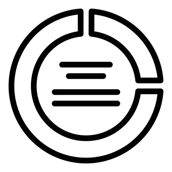 Icono de rotación de empleados, estilo de esquema — Vector de stock
