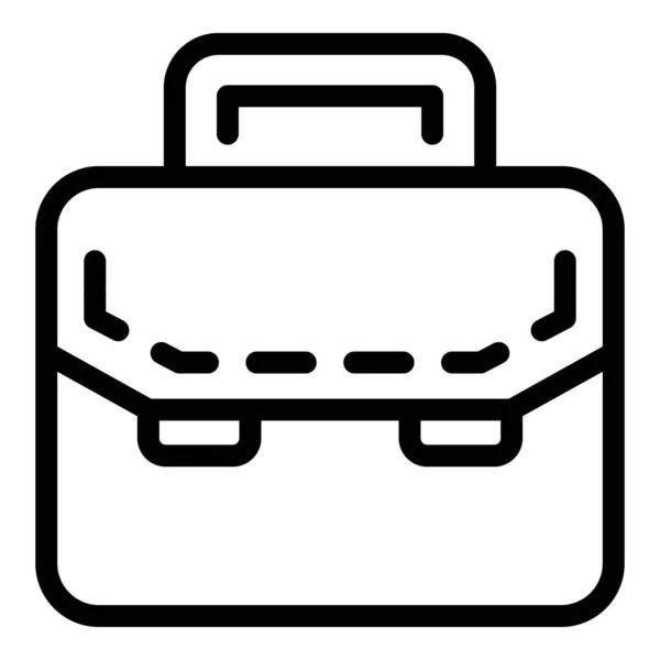 Icono de maletín de abogado, estilo de esquema — Vector de stock