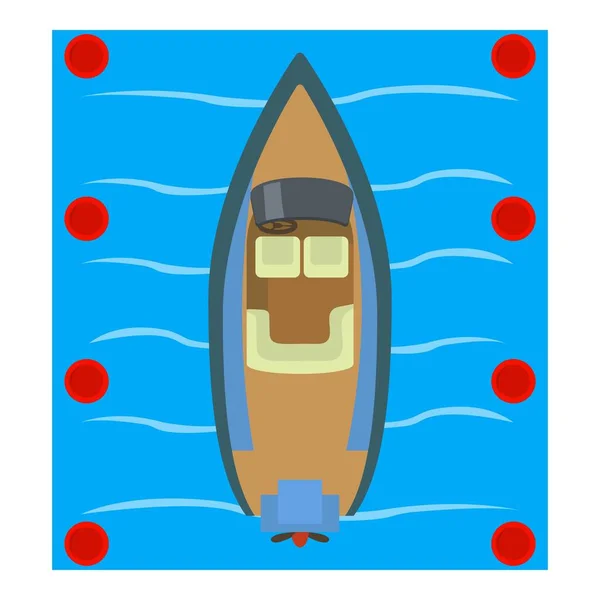 Speedboat icon, isometric style — Stock Vector