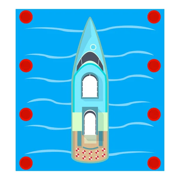 Passenger ship icon, isometric style — Stock Vector