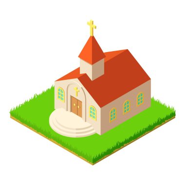 Hıristiyan kilise simgesi, izometrik biçim