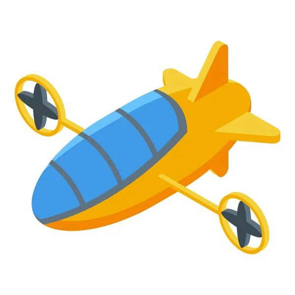 Diving bathyscaphe icon, isometric style — Stock Vector