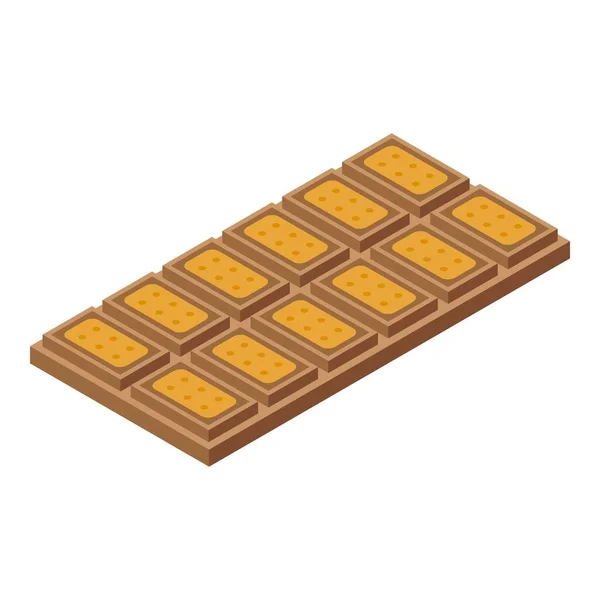 Csokoládé ikon, izometrikus stílus — Stock Vector