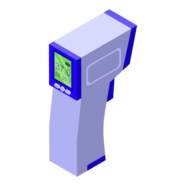 Ícone de termômetro digital de loja de armas, estilo isométrico —  Vetores de Stock