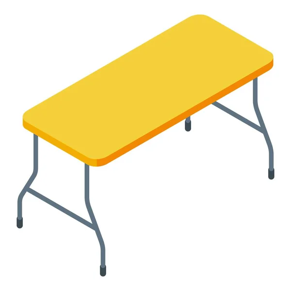 Icona della tabella, stile isometrico — Vettoriale Stock