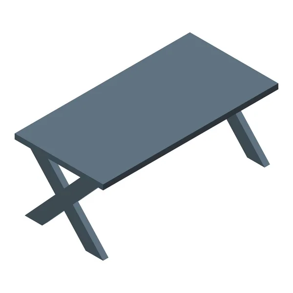 Ikone der Tischmöbel, isometrischer Stil — Stockvektor