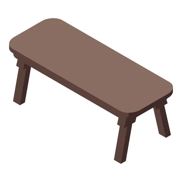 Иконка стола, изометрический стиль — стоковый вектор
