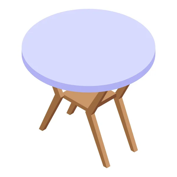 Ícone de mesa de jantar, estilo isométrico — Vetor de Stock