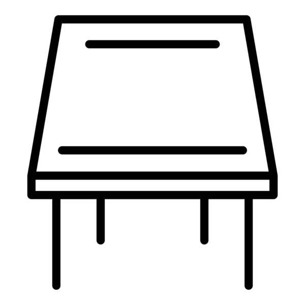 Klassisches Tischsymbol, Umrissstil — Stockvektor