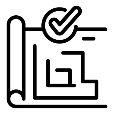 Mimari plan denetim simgesi, özet biçimi