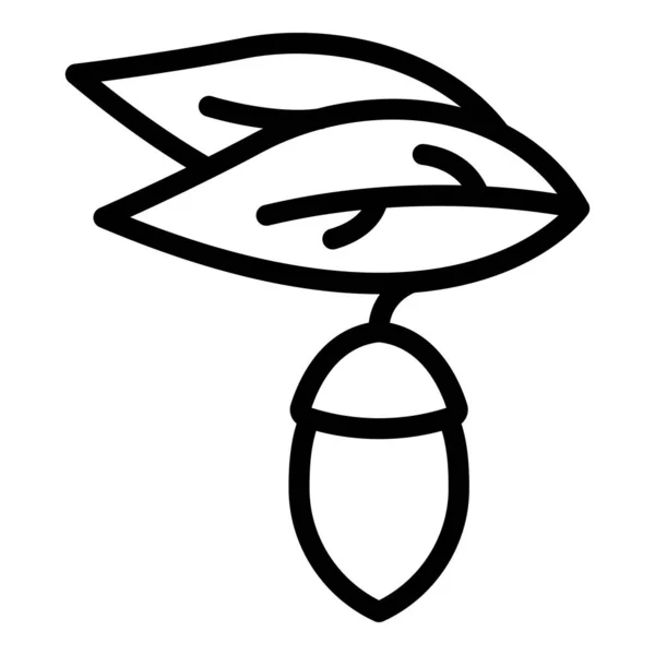 Refresh jojoba icon, outline style — стоковый вектор