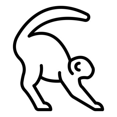 Egzotik gibbon simgesi, özet biçimi