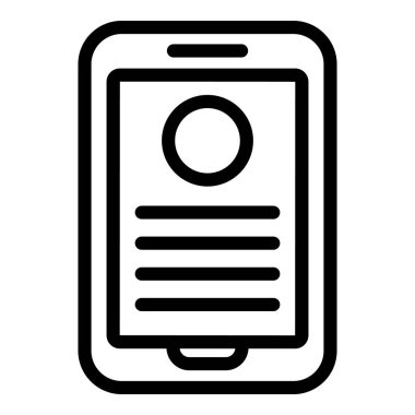 İşe alım uygulaması simgesi, özet biçimi