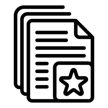 İşe alım özgeçmiş simgesi, özet biçimi