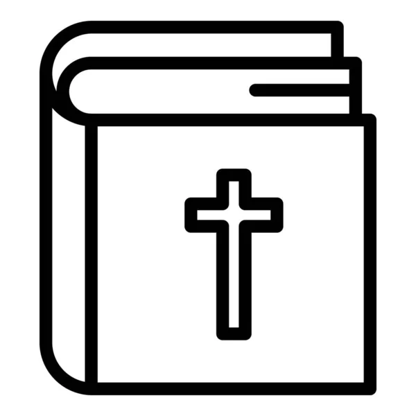 Religious care icon, outline style — Stock Vector
