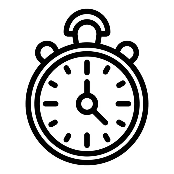 Problema icona del cronometro, stile contorno — Vettoriale Stock