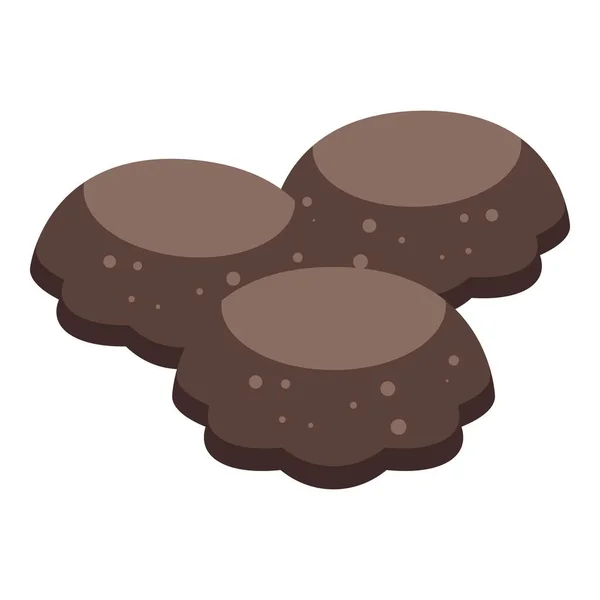 Schokopaste Süßigkeiten Symbol, isometrischer Stil — Stockvektor