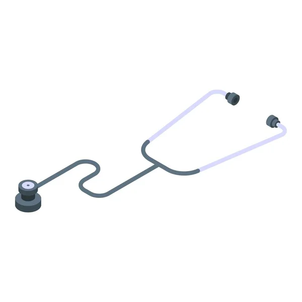 Medische stethoscoop icoon, isometrische stijl — Stockvector