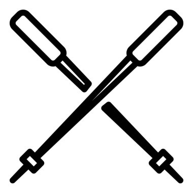 İskandinav baston simgesi, özet biçimi