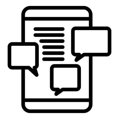 Tartışma akıllı telefon simgesi, özet biçimi