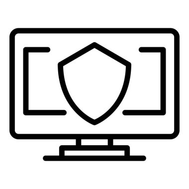 Güvenli pc vpn simgesi, özet biçimi