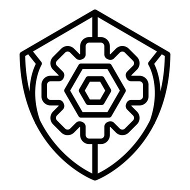 Kontrol vites kalkanı simgesi, dış hat biçimi