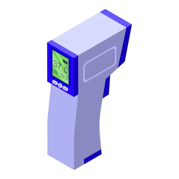 Піктограма цифрового термометра магазину, ізометричний стиль — стоковий вектор