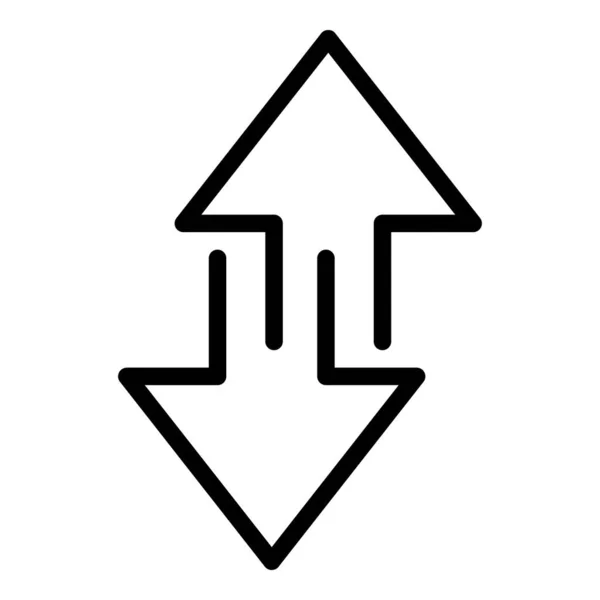 Diskussionspfeile Symbol, Umriss Stil — Stockvektor