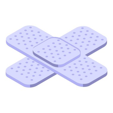 Tıbbi yama simgesi, izometrik biçim