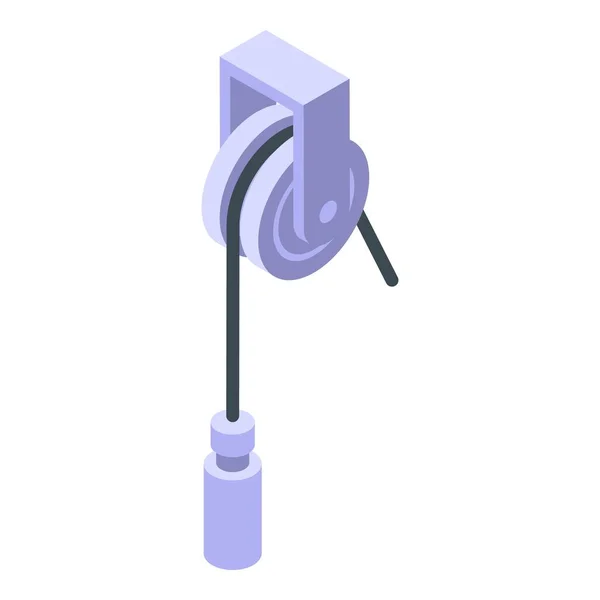 Rol touw inspanning icoon, isometrische stijl — Stockvector