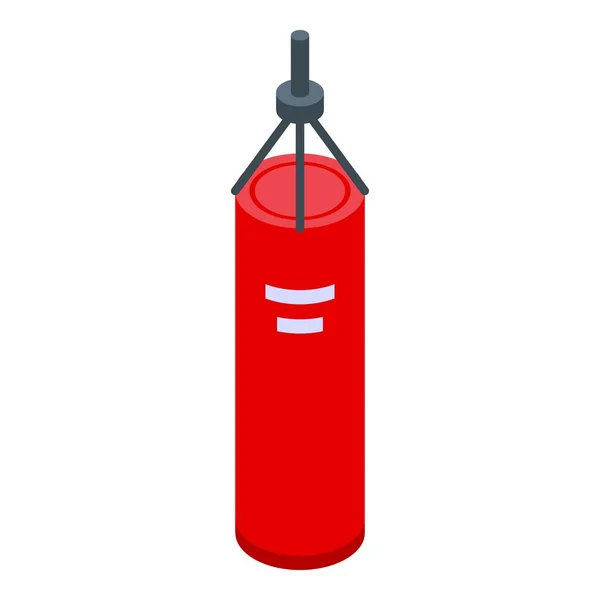 Punch bag icon, isometric style — Stock Vector