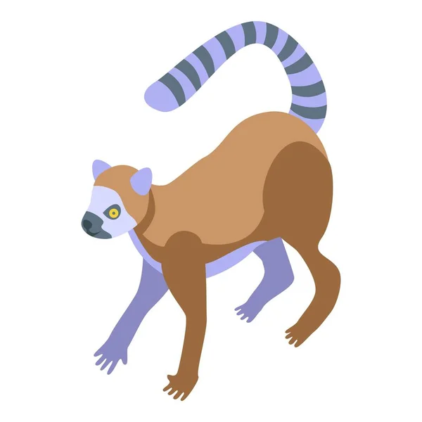 Natur lemur ikon, isometrisk stil — Stock vektor