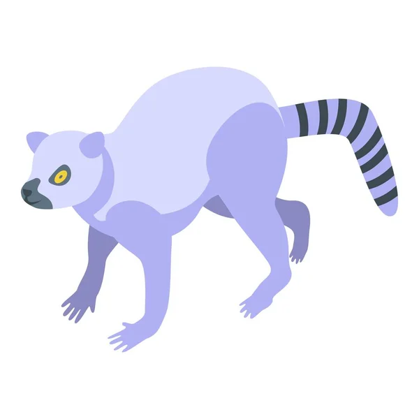 Sydö lemur ikon, isometrisk stil — Stock vektor