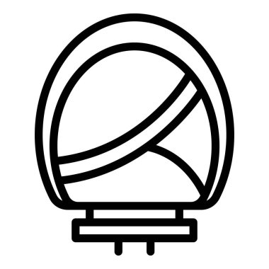 Moda çocuk bisikleti koltuğu ikonu, taslak tarzı