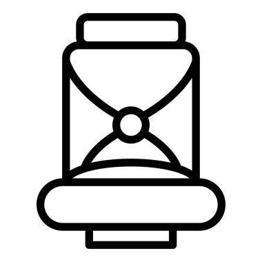 Eski çocuk bisikleti koltuğu simgesi, taslak biçimi