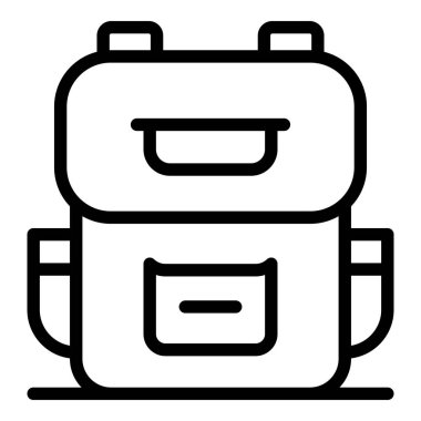 Okul sırt çantası simgesi, özet biçimi