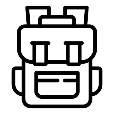 Okul sırt çantası simgesi, özet biçimi