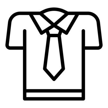 Okul gömleği simgesi, taslak biçimi