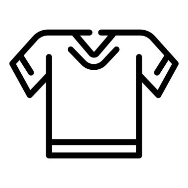 Erkek öğrenci tişörtü ikonu, taslak tarzı