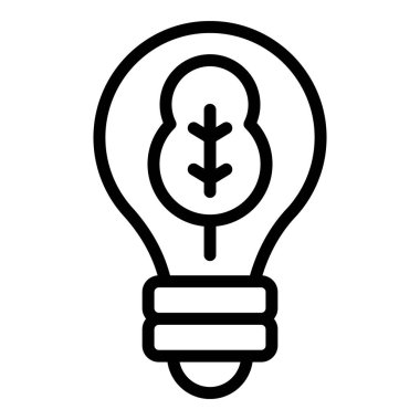 Yaprak ampulü yenilik simgesi, özet biçimi