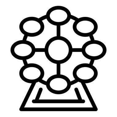 Dönme dolap simgesi, taslak biçimi