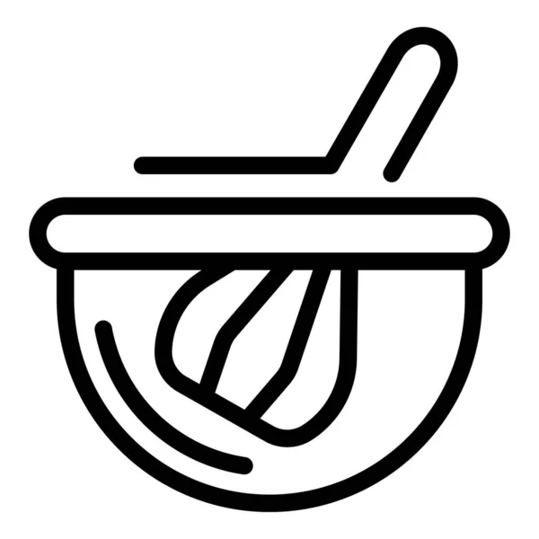 Ikone des Küchenbesens, Umriss-Stil — Stockvektor