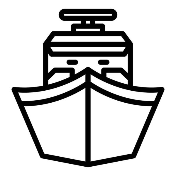 Icono de ferry grande, estilo de esquema — Vector de stock