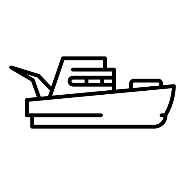 International vessel icon, outline style — Stock Vector