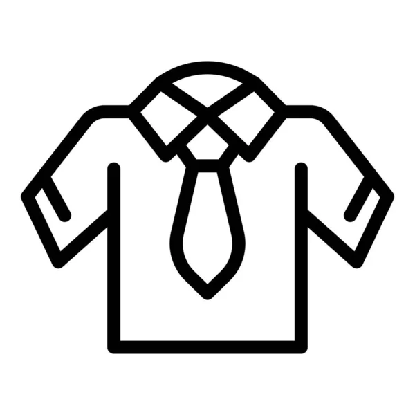 Overhemd uniform icoon, outline stijl — Stockvector