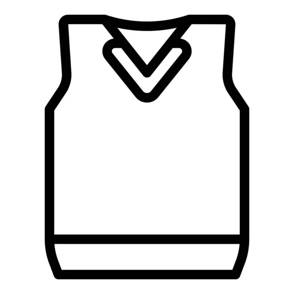 Icono de uniforme de estudiante, estilo de esquema — Vector de stock