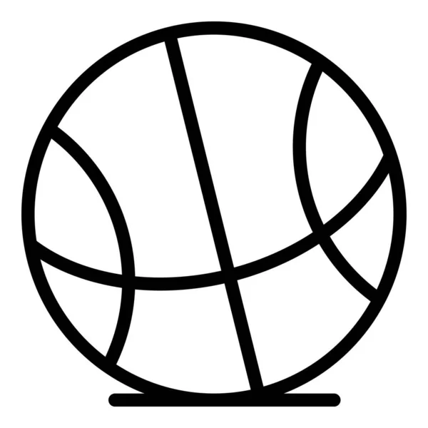 Icono del baloncesto, estilo del esquema — Vector de stock